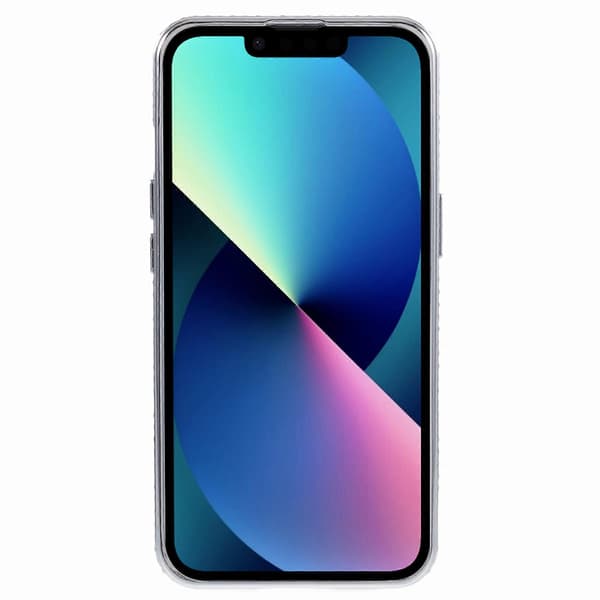 Kickstand-deksel til iPhone 13 med Rhinestone-dekor og Gradient TPU-telefondeksel