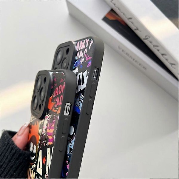 iPhone 15 nestemäinen Angel Eyes Comics TPU -puhelinkotelo