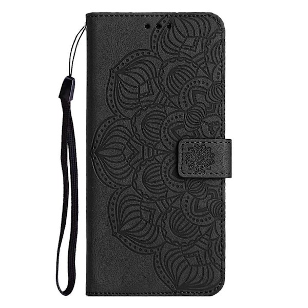 Mandala-præget flip-læder telefoncover til iPhone 12 mini