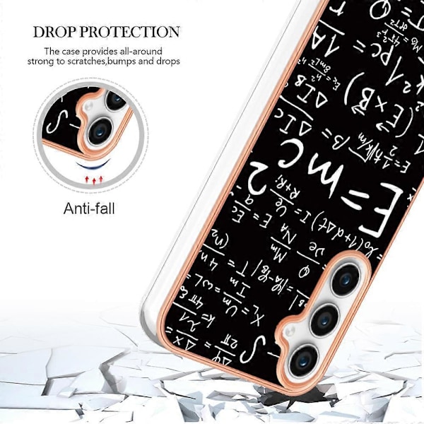 Skal för Samsung Galaxy S24 FE IMD-D Mönstertryck 2.0mm TPU Baksida