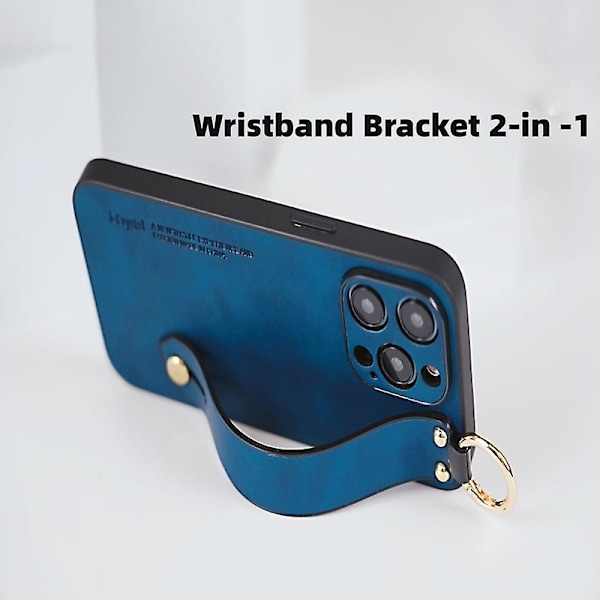 Lammeskinds armbånds telefoncover til iPhone 12 Pro