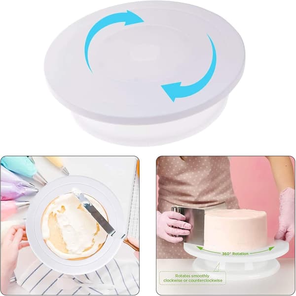 Roterende kakefat, Fondant kake plast kakefat, kakevender