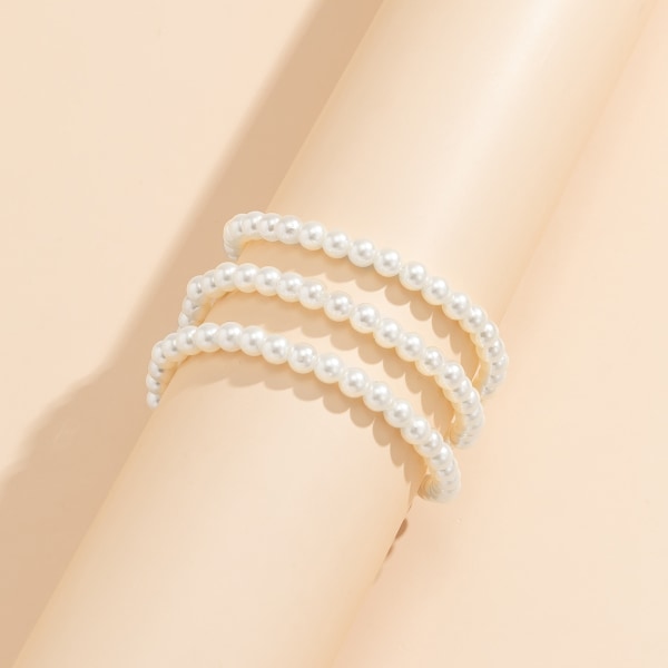 Imiteret Perlebesat Kvast Anklet Fodsmykke