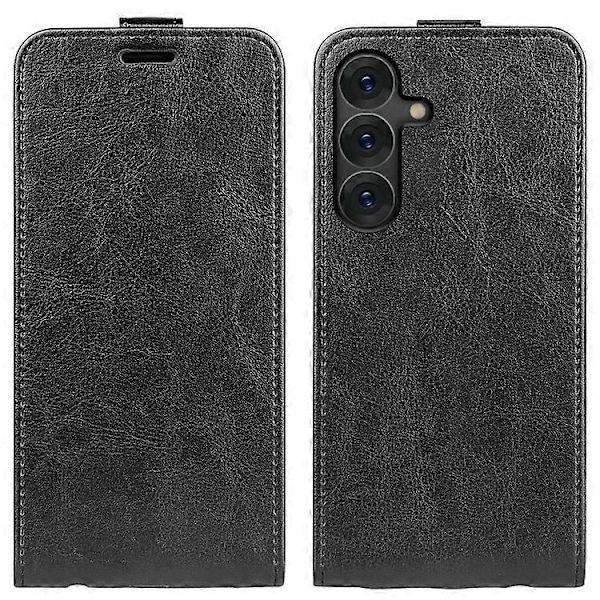 Yhteensopiva Samsung Galaxy S25 -kotelo korttipaikoilla, pystysuuntainen läppä nahkainen puhelinkotelo