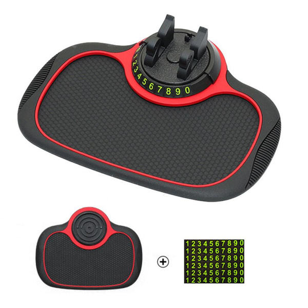 Bilinstrumentbræt Anti-Slip Måtte Telefonholder Pad Stativ Mobil