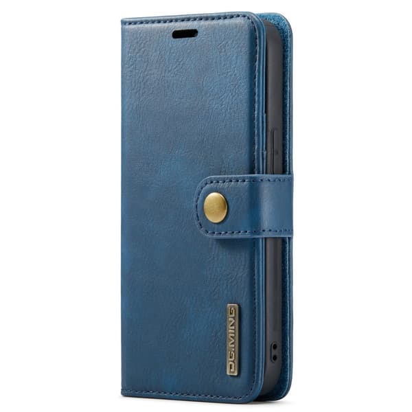DG.MING 2-in-1 magneettilompakko iPhone 14 sininen