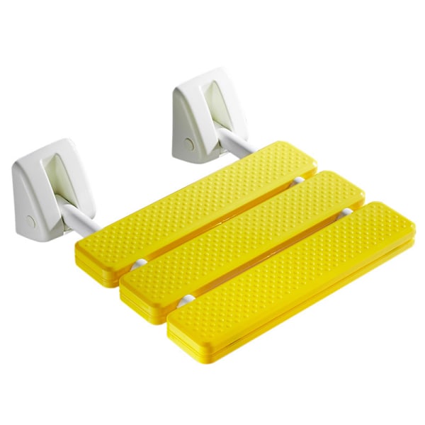 Sammenleggbart veggmontert dusjsete veggmontert yellow