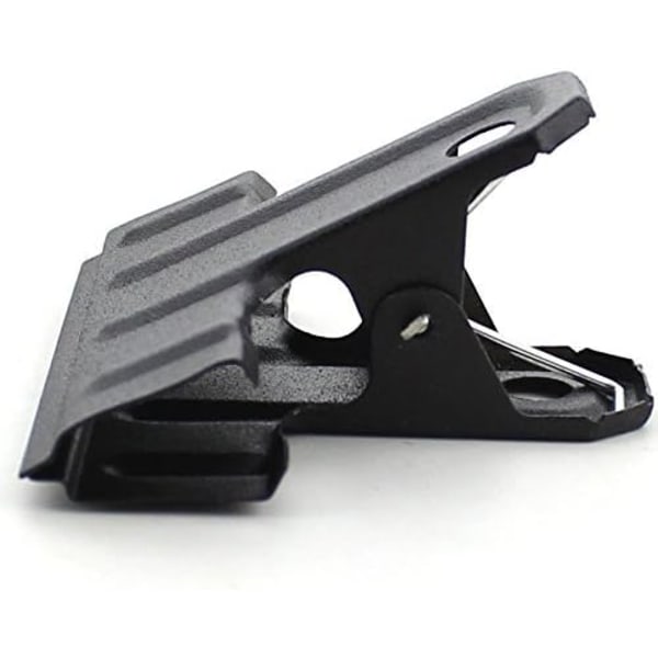 Pakke med 10 Sorte Store Bogstavklemmer Metal Klemmer, 62mm