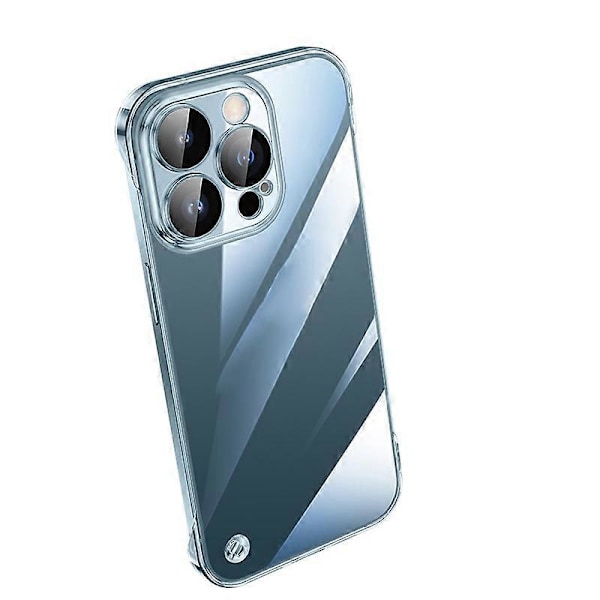 Elektropläterat Ramlöst Transparent PC-skal för iPhone 13 Pro