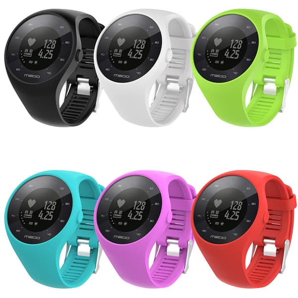 Polar M200 silikonarmband, reptåligt armband black