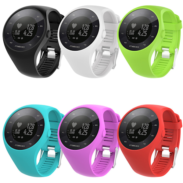 Polar M200 silikone urrem, ridsefast armbånd blue