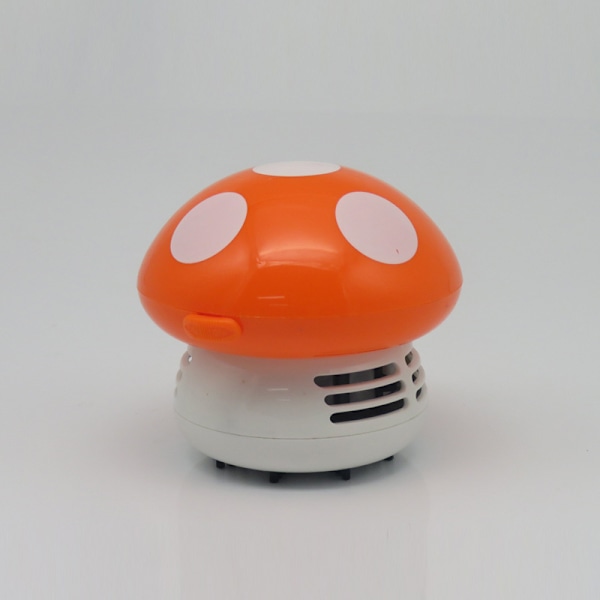 Mini støvsuger, søt mini sopp, skrivebordsstøvsuger orange