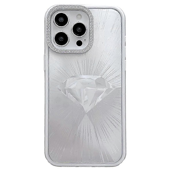 Skal för iPhone 16 Pro Max IMD Diamantmönster TPU+PC Stöttåligt Telefonskal