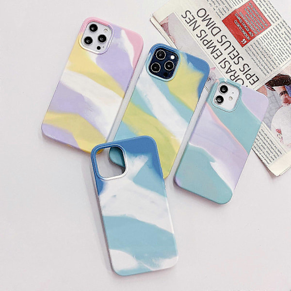 Värikäs nestemäinen silikonipuhelinkotelo iPhone 13 Pro Maxille