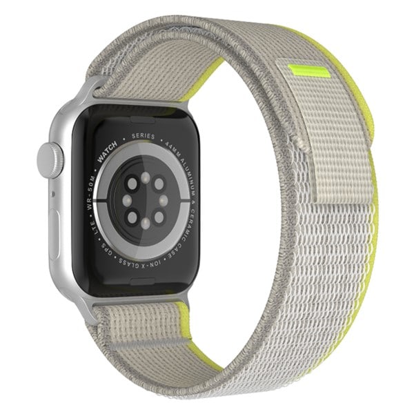 Ranneke Trail-Band Apple Watch 42mm/44mm/45mm/49mm - Kestävä ja mukava, harmaa / oranssi Grey/Orange