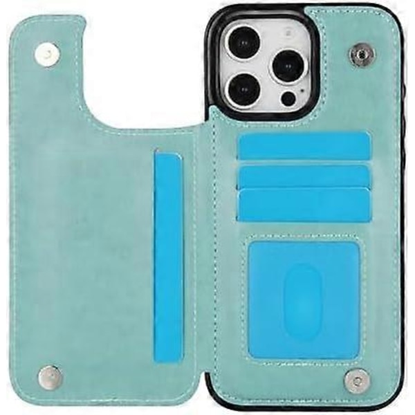 Mobilskal Kompatibelt med iPhone 16 Pro Max 6,9 tum med Härdat Glas Skärmskydd Korthållare Plånboksfodral Ställ Flip Läder Cell i Phone16