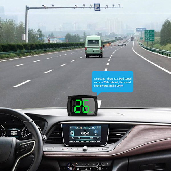 Digital Måler Hastighedsovervågning Acceleration Head Up Display