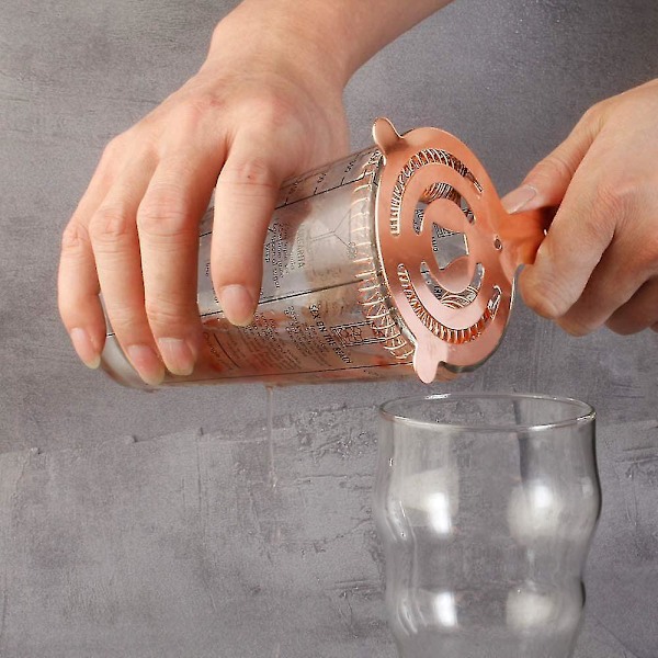 Cocktail Shaker 400ml Rustfritt Stål Glassflaske Bar Drikk