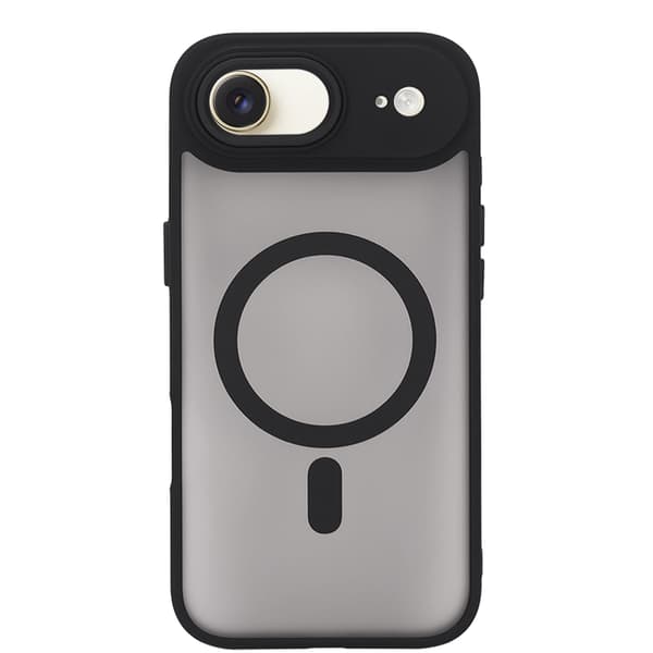 iPhone 17 Air Cover Mat Sort MagSafe Cover – Frostet Transparent Bagside