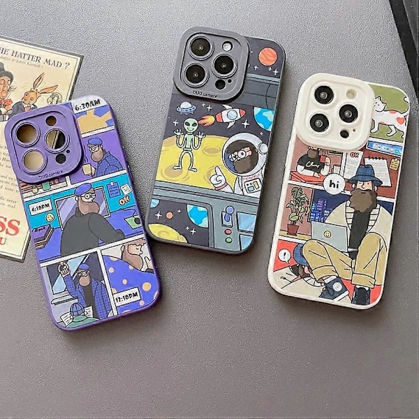 iPhone 15 nestemäinen Angel Eyes -partainen TPU-puhelinkotelo