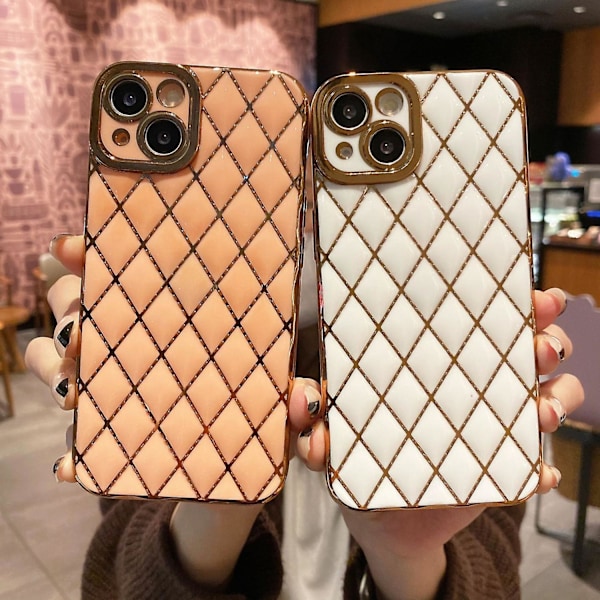 Til iPhone 14 Cover Ridsefast TPU Elektropletteret Smartphone Cover - Sort