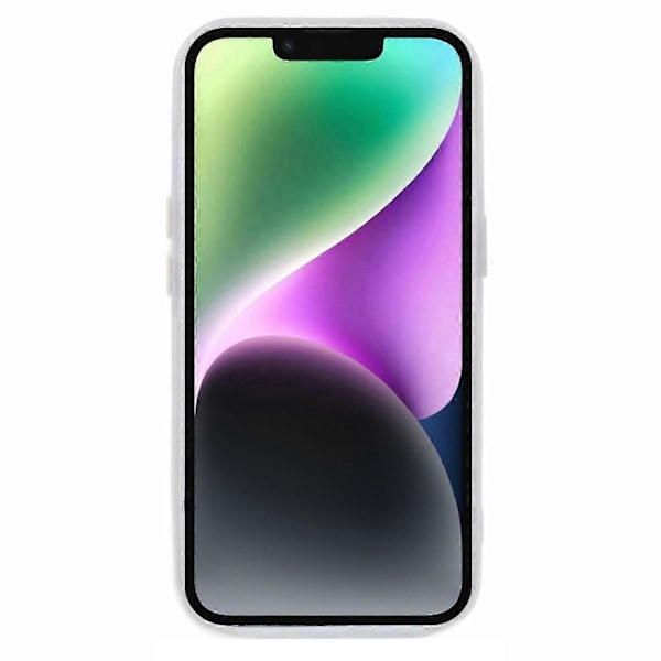 IPhone 14 -kotelo, irrotettava TPU-iskunkestävä puhelinkuori - valkoinen