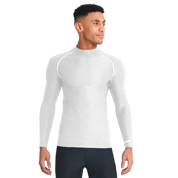 Rhino Termounderkläder för män Långärmad Baslager Väst Topp 2X Vit 2XL Vit 2xl White 2xl