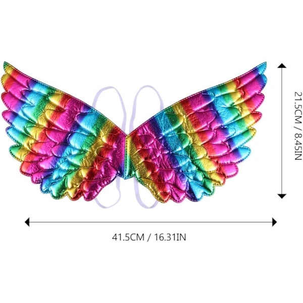 2 st. Vingar Regnbåge Ängel Kostym Enhörning Kostym Halloween