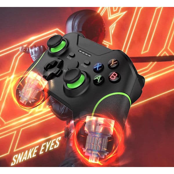 Trådløs controller, spilcontroller Gamepad 2.4ghz Sort