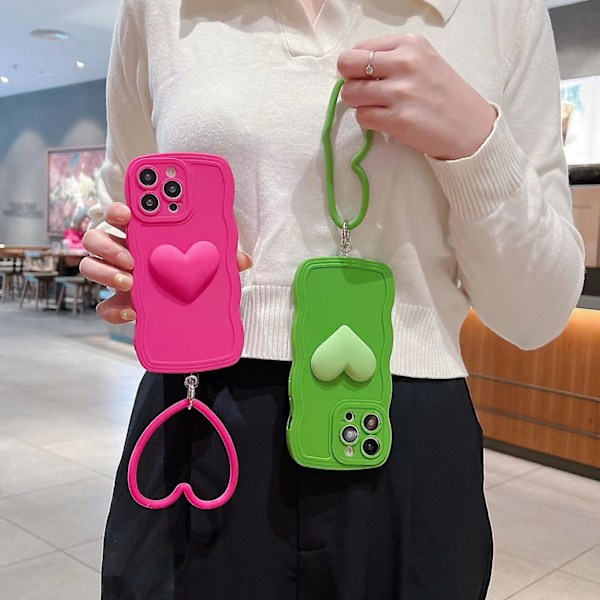 Armbånd Hjerte Telefoncover til iPhone 14 Pro Max