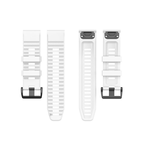 Silikonarmband Vit för Garmin Fenix 5X/6X/7X 26mm Vit