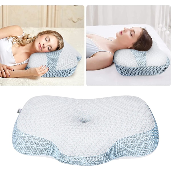 Ergonomisk Cervicalpute i Memory Foam - Anti-Midd