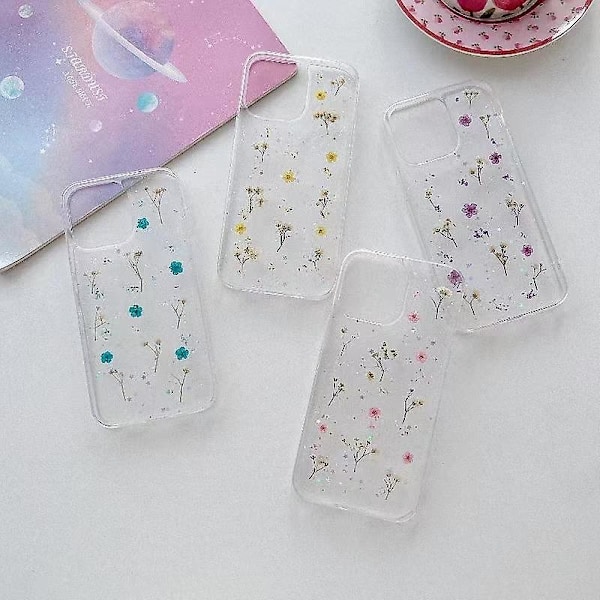 Gypsophila TPU-skal för iPhone 15 Plus