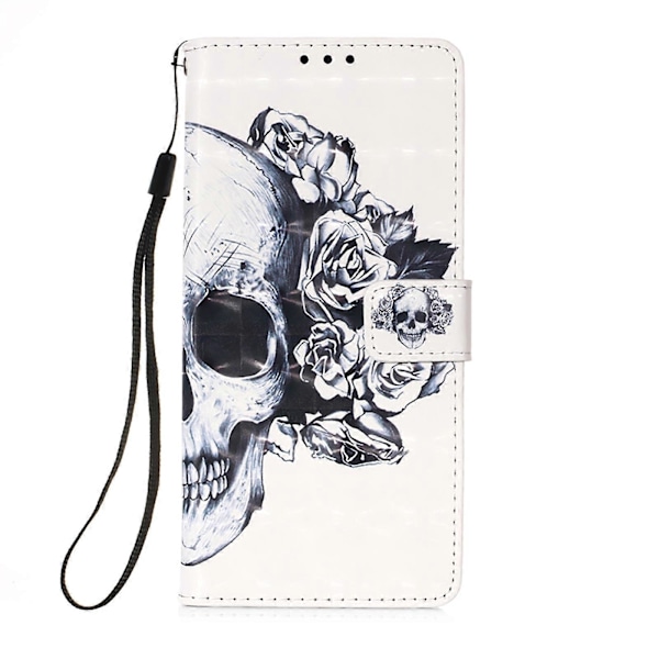 Til Samsung Galaxy S23 Ultra 5G 3D Maleri Horisontal Flip Læder Telefon Cover