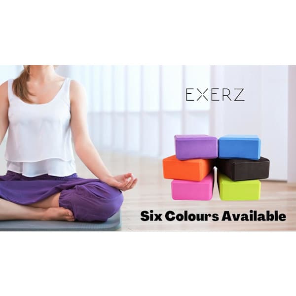 Yogablock 2 st Halkfria Lätta Yogategel för Pilates Stretching Träning Rosa Pink