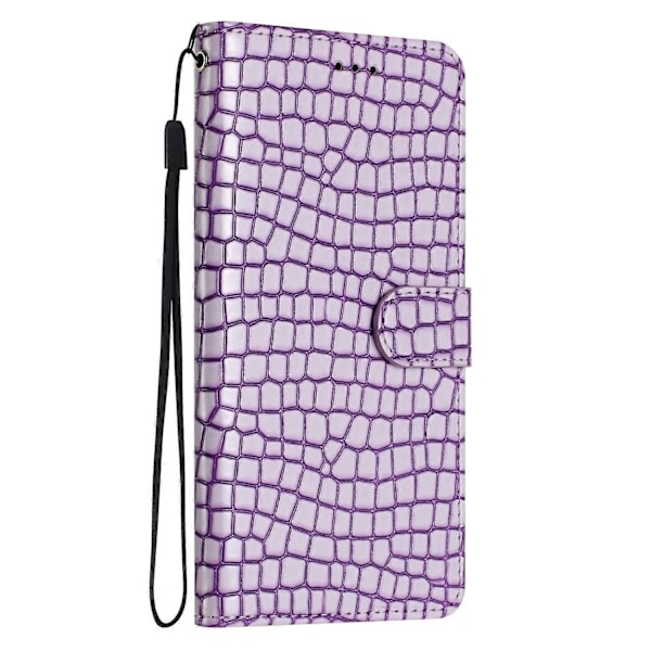 Telefonfodral i läder med krokodilstruktur för iPhone 16 Pro Max