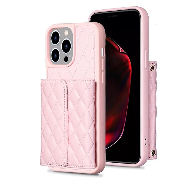 Rombeformet læder telefoncover til iPhone 15 Pro