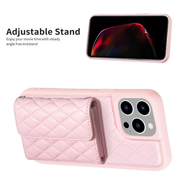 Rombiskt Läderfodral för iPhone 15 Pro