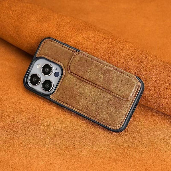 iPhone 15 Pro -kotelo nahkaa + TPU-korttipidike puhelinkuori