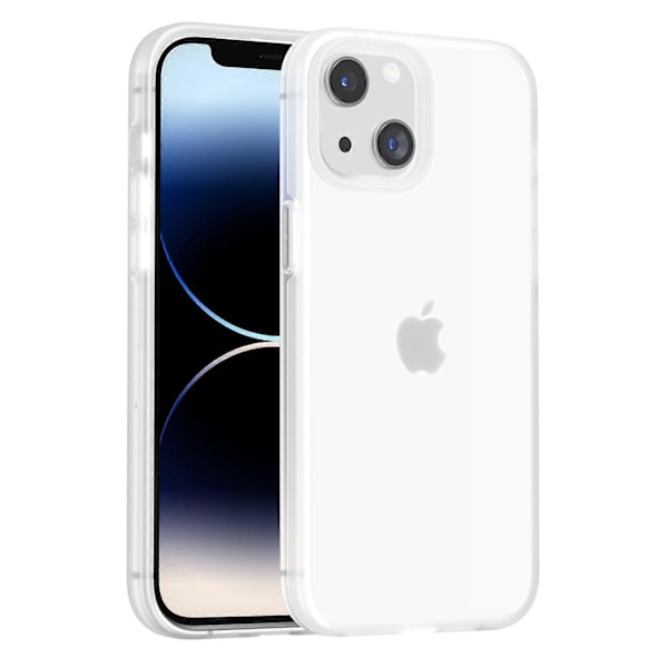 För iPhone 15 Plus PC+TPU Hybrid Skal Anti-Rep Telefonskal Gummibelagd Yta