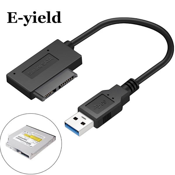 Laptop optisk enhet SATA till USB3.0 enkel drivenhetskabel