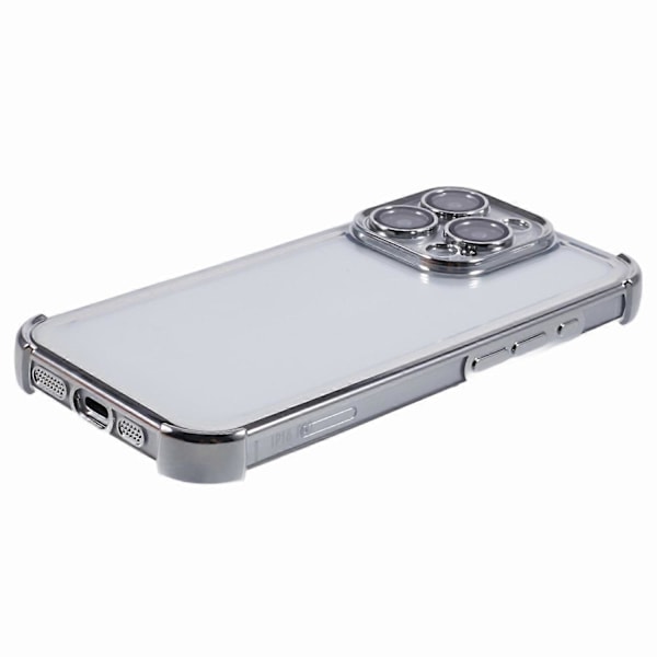 iPhone 16 Pro Max -kotelo, galvanointi, kirkas TPU-puhelinkuori linssikalvolla