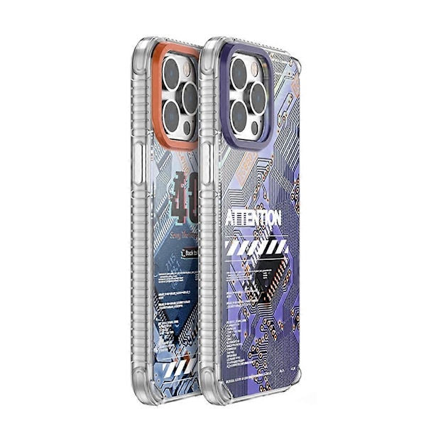 Mutural Modern Series printet telefoncover med print af printkort til iPhone 14 Pro Max