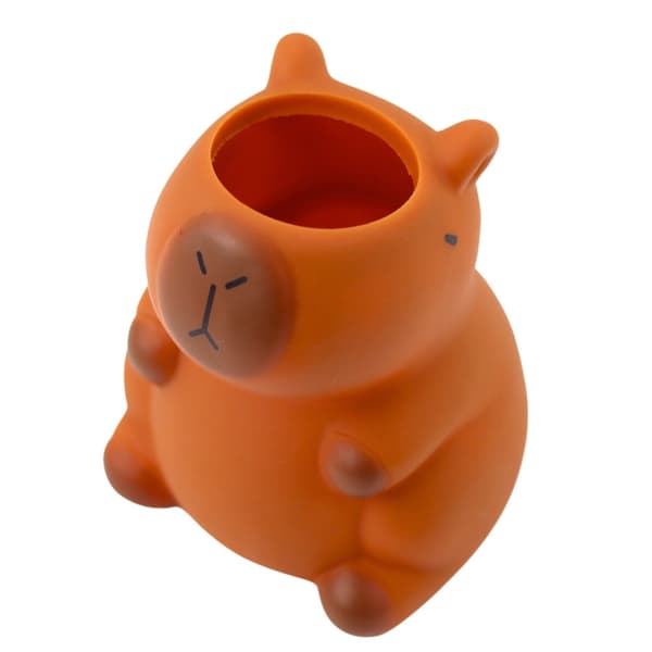 Dekorativ beholder kapybara 10 cm plastik organizer til skrivebord