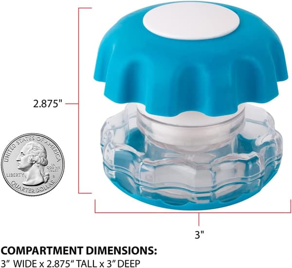 Ergonomisk pilleknuser med oppbevaringsboks