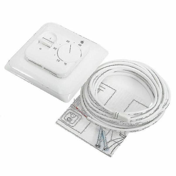 Elektrisk gulvvarmetermostat temperaturkontrollbryter + sensorkabel
