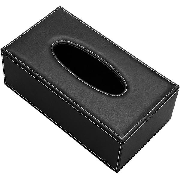 Keinonahkainen nenäliinalaatikko, 25*14*9,5cm (Musta)