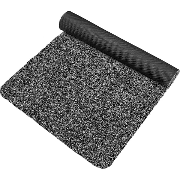 Inomhusdörrmatta, Köksmatta, Halksäker Välkommen Hem-matta, Tvättsäker & Ultraabsorberande, Maskintvättbar, 42*67cm (Svart)