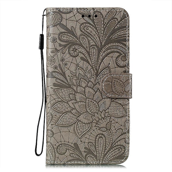 Spetsblomma Läder Telefonfodral För iPhone 15
