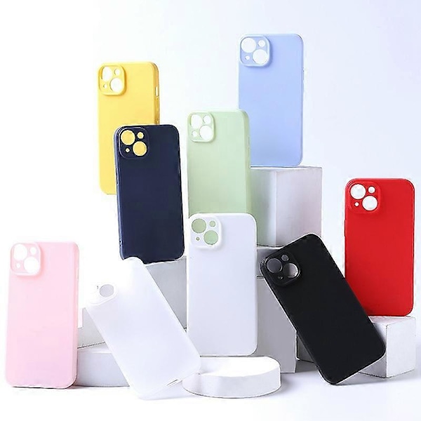 Passer for iPhone 16 mobiltelefondeksel 15 Pro Max frostet silikonbeskyttelsesdeksel lys lilla iPhone16 plus
